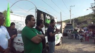 preview picture of video 'Huitzuco, partido VERDE, Visita Pedro Marban La Lama.'