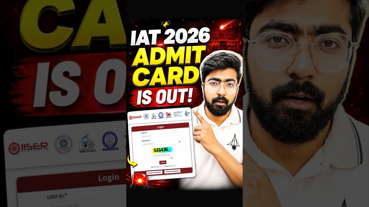 IAT 2026 Admit Card Download Steps