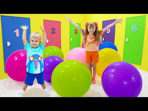 Diana & Oliver's 10-Door Challenge - What Awaits Behind Each Door?