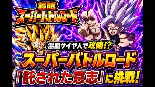 【ドッカンバトル】混血サイヤ人縛りで極限スーパーバトルロード「託された意志」に挑戦！