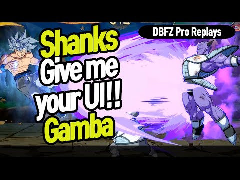 【DBFZ】 Gimme your UI!! Shanks vs Gamba 【DBFZ Pro Replays】
