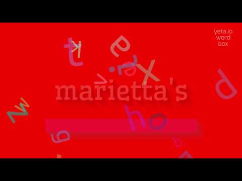How to say "marietta's"! (High Quality Voices)