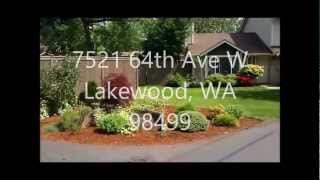 preview picture of video 'Lakewood WA. 1400sf 3bd/2.25bth duplex, large fenced yard'