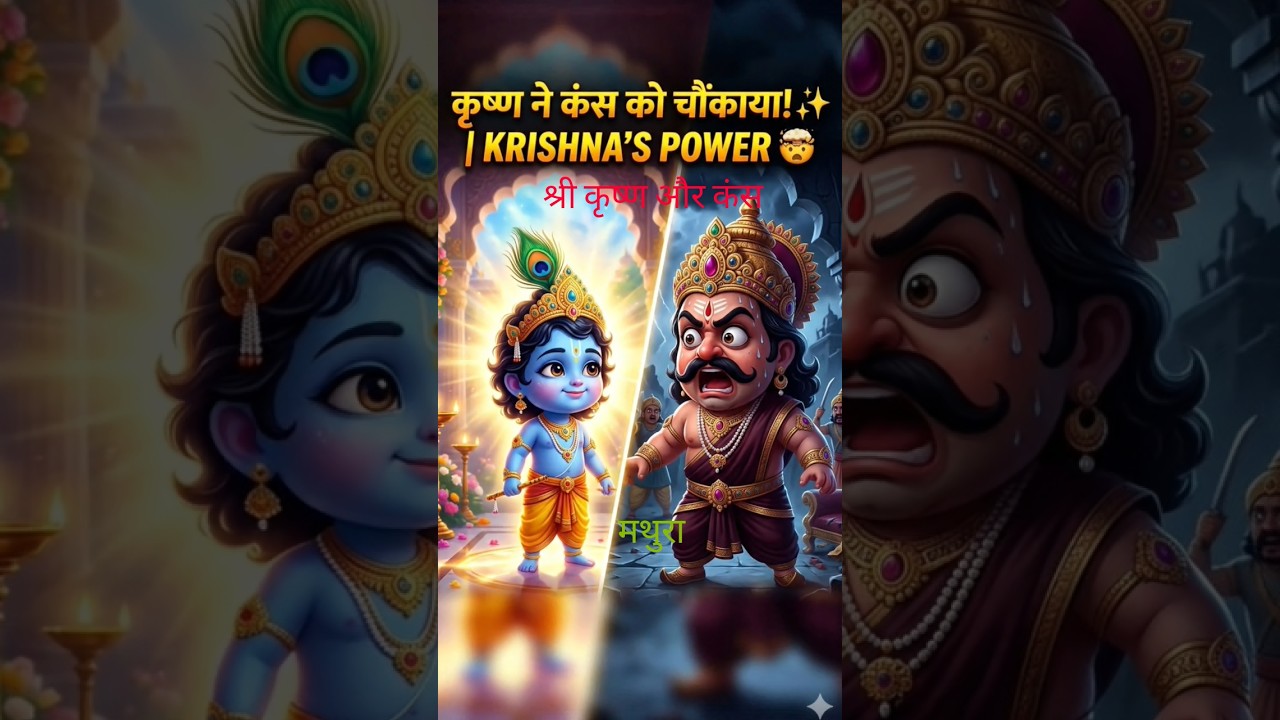 श्रीकृष्ण ने कंस का अंत कैसे किया? | श्रीकृष्ण ने कंस को कैसे हराया? 🙏🦚 | Krishna vs Kansa | #shorts