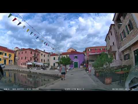 Sali - Dugi Otok Croatia . The journey through the city centre. August 2024