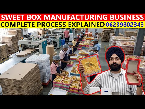 Full Automatic Sweet Box Making Machine 😍👌 | Sweet Box Making Machine Price, M: 9814312452, Cake Box