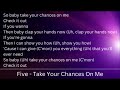 Five - Take Your Chances On Me [Lyrics]