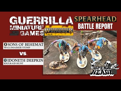 Age of Sigmar: SPEARHEADZ - Sons of Behemat  vs. Idoneth Deepkin