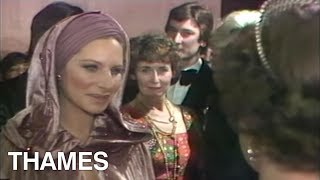 Royal Film Premier | Queen Elizabeth | Barbra Streisand | funny Lady | 1975