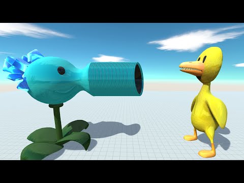 999 Snow Pea vs Rainbow Friends Yellow - Animal Revolt Battle Simulator