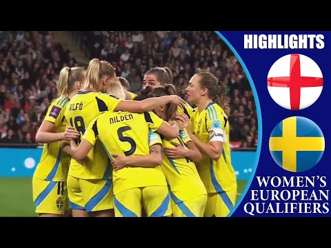 England vs Sweden || HIGHLIGHTS || Women's Euro 2025 Qualifiers