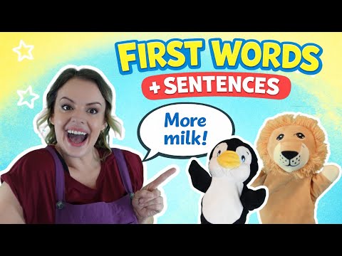Baby First Words & Sentences | Learn to Talk with Miss Katie