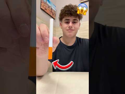 I Smoked My First Cigarette! 😱😱😱 #shorts #funny #prank #viral
