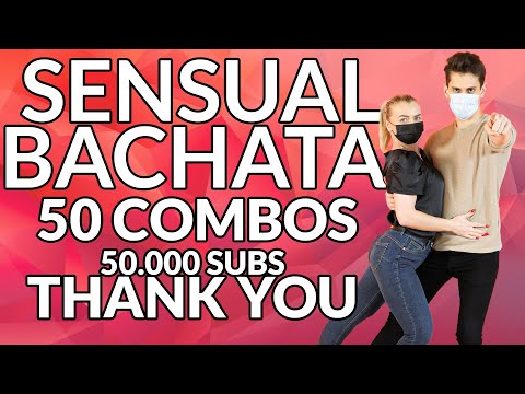 Sensual Bachata 50 Combos (part 1) : Thank you for 50k SUBS ! Marius&Elena