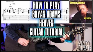 How to play Bryan Adams - Heaven Guitar Tutorial Lesson (EASY)