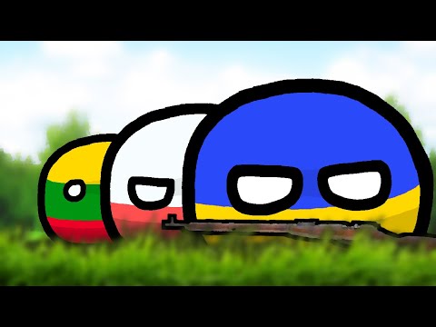 Dr. Livesey Walking But It's Countryballs (Ukraine, Poland, Lithuania)
