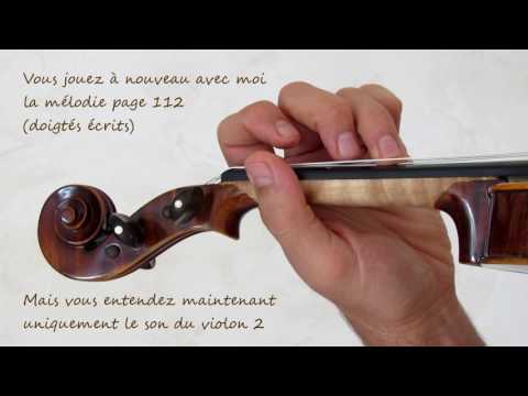 Volume 1 cours 130 / 133 - Duo petit papa noel - Apprendre le Violon avec olivier Lesseur