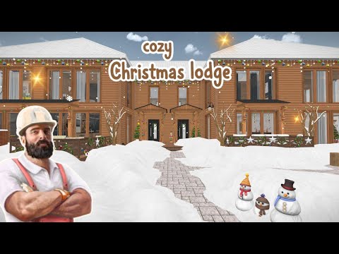 Cozy Christmas Family Lodge 🎄❄️| House Flipper Mobile | Winter Build Tour