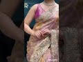 Trendy Traditional Light Pink Saree Dressdesighn Bhojpuri
