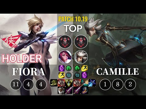 RW Holder Fiora vs Camille Top - KR Patch 10.19