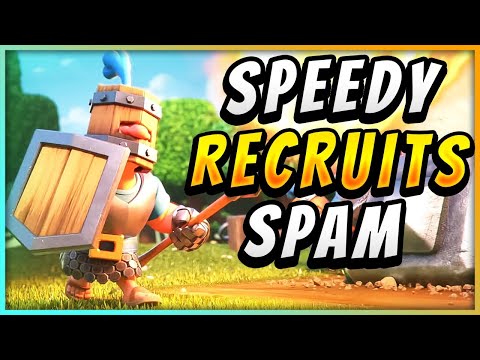 SPEEDY ROYAL RECRUITS SPAM DECK OVERWHELMS EVERY OPPONENT!  — Clash Royale
