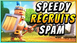 SPEEDY ROYAL RECRUITS SPAM DECK OVERWHELMS EVERY OPPONENT!  — Clash Royale - Deck Guide by SirTagCR