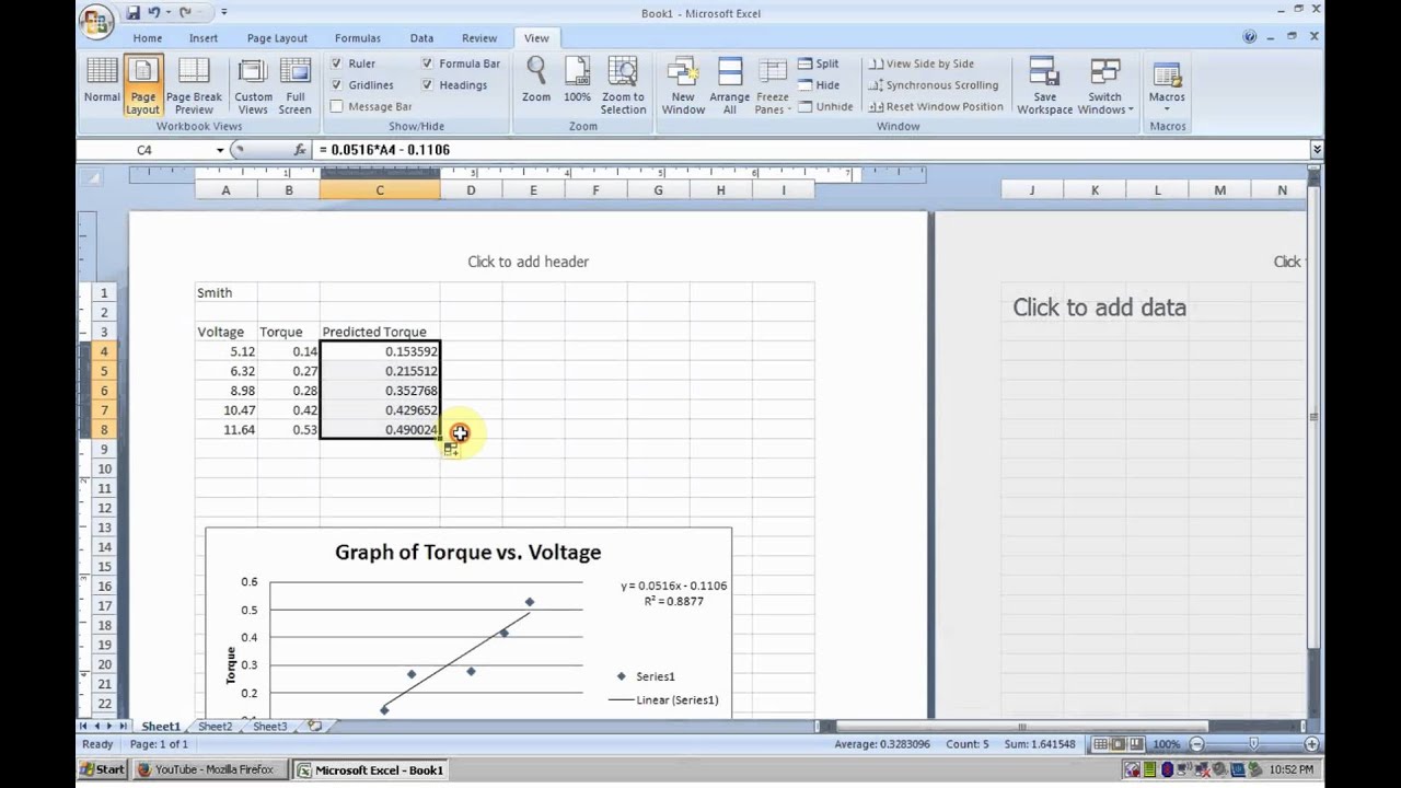 MAT 121 Excel Lab #4