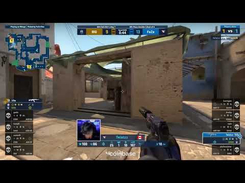 Twistzz with a crucial clutch for FaZe | Faze Vs Big | CSGO