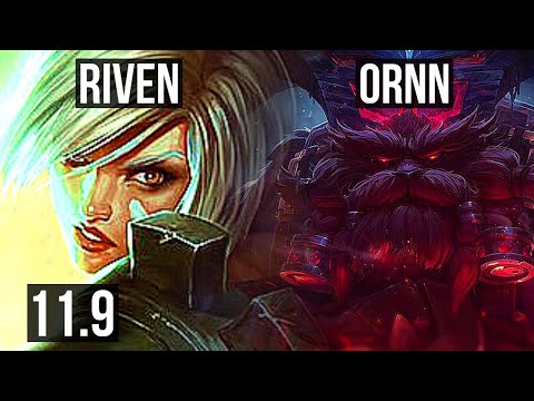 RIVEN vs ORNN (TOP) | Rank 3 Riven, 2.0M mastery, Legendary, 15/3/6 | TR Grandmaster | v11.9