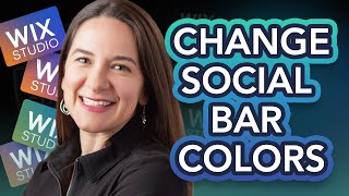 How to Change Social Bar Colors in Wix Studio, SVG Hack, Wix Studio customize colors of social bar