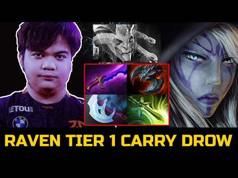 FNATIC.RAVEN FIRST TIME USING DROW RANGER - JUST RIGHT CLICK AND CARRY
