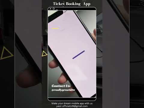 Ticket booking app Idea for mobile application.#mobileapp  #reactnative #latestmobileapp #shorts