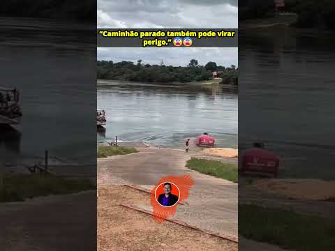 Caminhão Desce Sozinho e Cai no Rio Tocantins em Tupiratins 😳