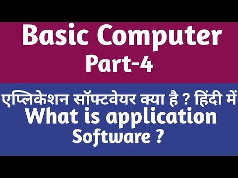 Application Software in Hindi || एप्लिकेशन सॉफ्टवेयर क्या है  हिंदी में  || gyan4u