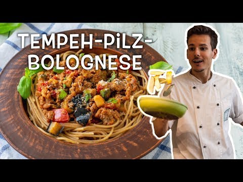, title : 'Tempeh-Pilz-Bolognese mit Pasta • Ernährungswissenschaftlich optimiert'