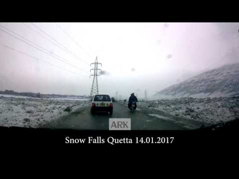 Snow Falls Quetta 14-15/01/2017