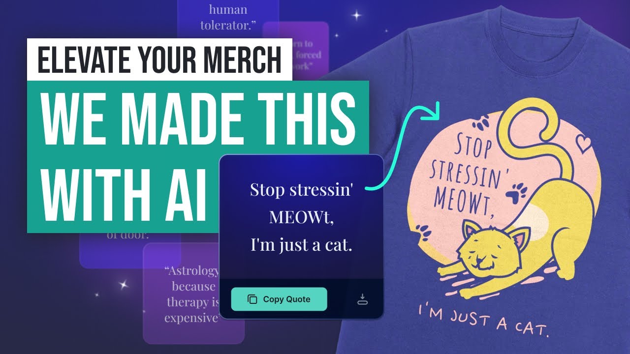 Make Better Shirts With This New AI Quote Generator!