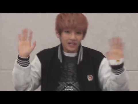 131222 BTS V singing frog/kkomul song @ Gwangju Fan Sign