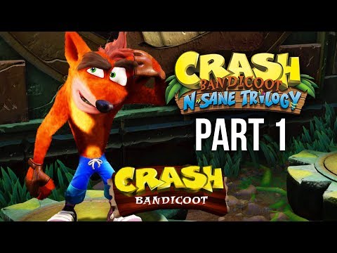 Crash Bandicoot N.Sane Trilogy Gameplay Walkthrough Part 1 - CRASH BANDICOOT 1 (PS4)