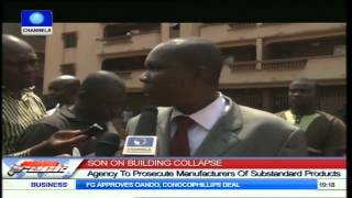 Building Collapse: SON To Prosecute Manufacturers Of Substandard Prducts