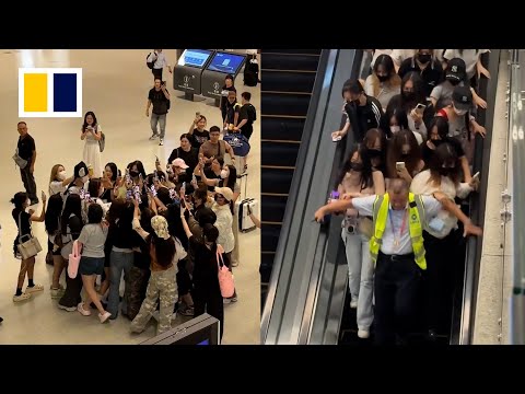 Chinese fans swarm Shanghai airport to chase actor