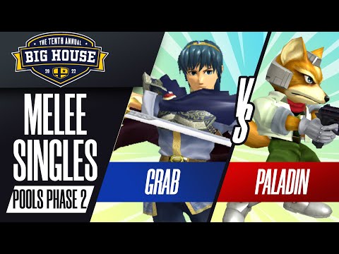 Grab vs Paladin - Melee Singles Pools LQF - The Big House 10 | Marth vs Fox