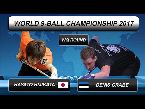 Hayato Hijikata - Denis Grabe | World 9-BALL Championship 2017 | WQ Round