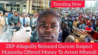 Download lagu ZRP Allegedly Released Guruve Suspect, Mutamba Offering Money To Arrest Mhondi Iyi😳 mp3