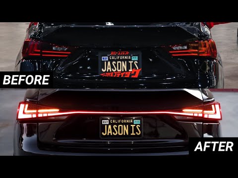 Lexus IS Taillight Conversion! (2021 FACELIFT)