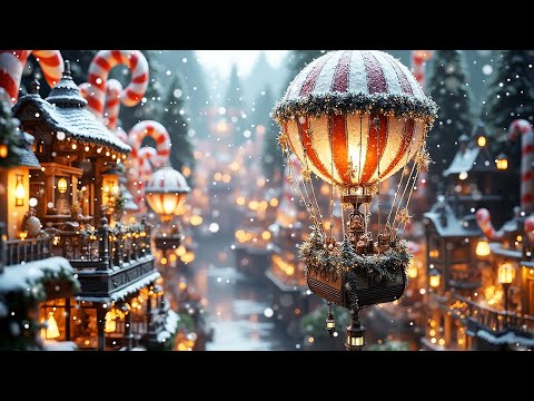 Tiny Candy Christmas Village | 1 Hour Cozy Winter Ambience & Music