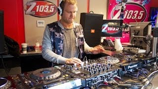 Dash Berlin spins a set on the Drive at 5 Streetmix on Z103.5!