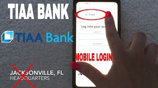 ✅  How To Register Log In Find Password Account TIAA Mobile Website 🔴