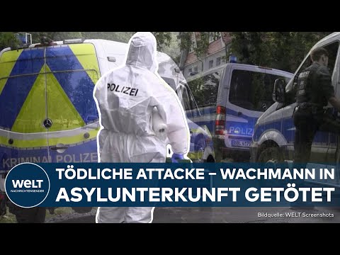 Video Thumbnail: POTSDAM: Wachmann in Asylbewerberunterkunft getötet - Polizei fahndet nach Tätern