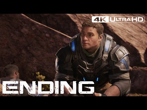 Gears of War 4 - Part 9 / Ending - Swarm Hive - Gameplay in 4K (Xbox One X)